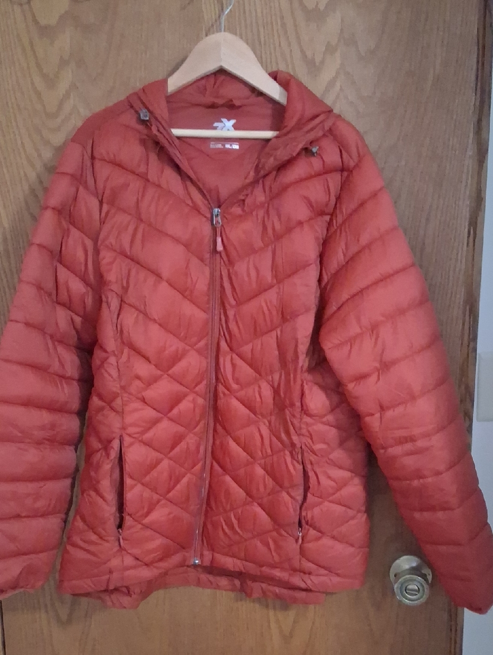 ZeroXposur Quilted Hooded Puffer Jacket - Orange